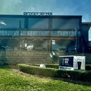 outside