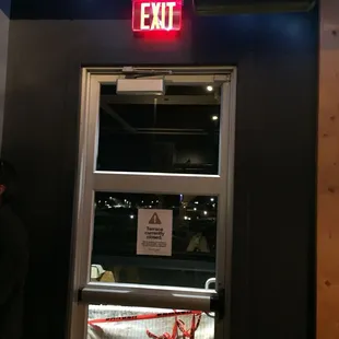 Exits blocked