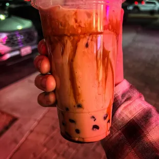 Brown Sugar Milk Tea w/ brown sugar boba