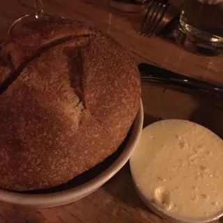 Warm Sourdough Boule
