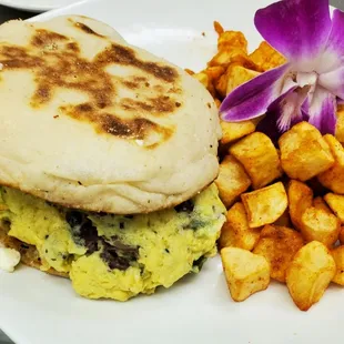 Mediterranean English muffin