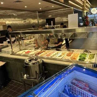 sushi and sashimi, interior