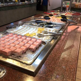 a variety of food items