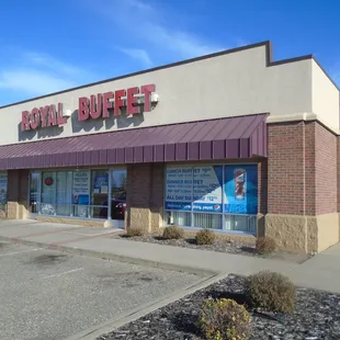Outside of the restaurant, view looking northeast.