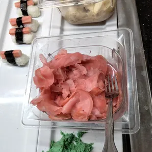 Most delicious pickled ginger at Sushi Bar...