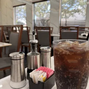 Salt pepper oil sugars