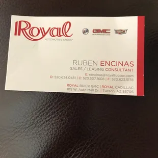 Awesome customer service from Ruben. He deserves your business.