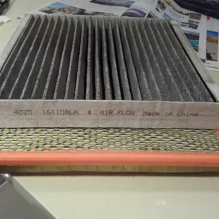 Air filter and cabin filter. 2016 Buick Verano.