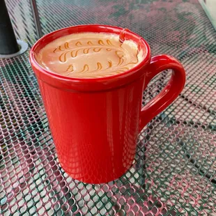 a cup of coffee