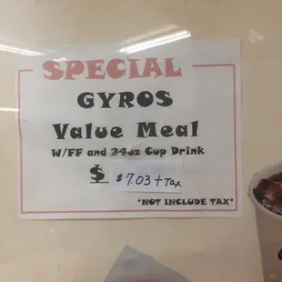 Only few customers correctly pronounces this special ". "Gyros".