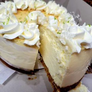 Key lime cheesecake