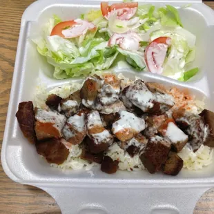 Gyro over rice
