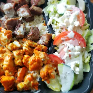 Combo platter over rice