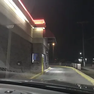 outside