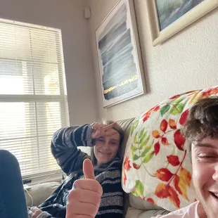 2 people, hanging out, about to go bowling.... might take some globs down memory lane