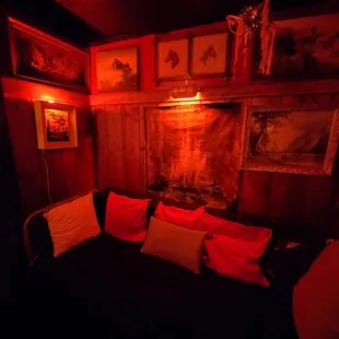 Lounge seating in the back