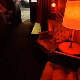 Seating near entrance