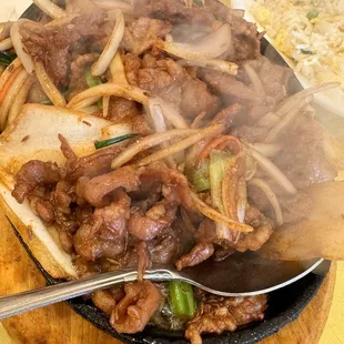 G02. Sizzling Lamb with Cumin Platter $15.99 4/14/24
