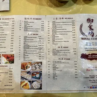 menu, sushi and sashimi