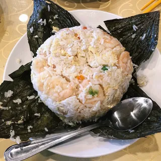 C02. Shrimp Rice in Lotus Leaf