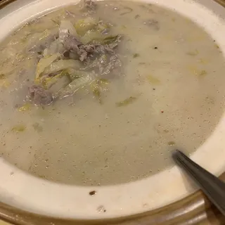 E02. Stewed Lamb with Pickled Cabbage and Vermicelli