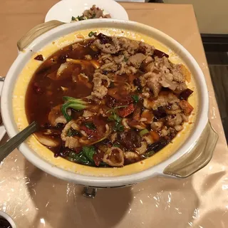 E12. Stewed Lamb with Vermicelli in Chili Sauce