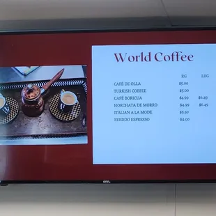 Menu for Cafe Rome  July 17, 2024