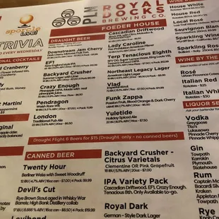 Beer Selections