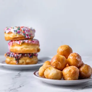 donuts, food, dough desserts