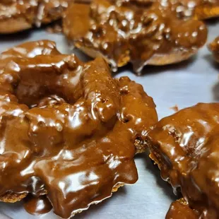 Chocolate old fashioned doughnuts