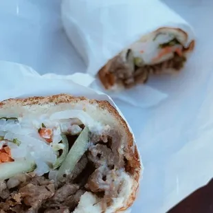 BBQ pork Bahn Mi (spicy)