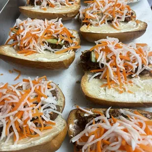 Savory bunny sandwich from the heart