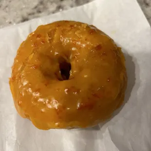Orange cake donut