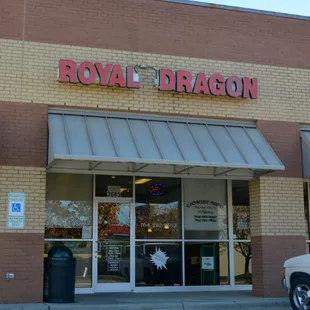the front of the restaurant