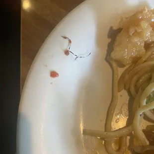 Found metal scrubby pieces in my food in the chicken.