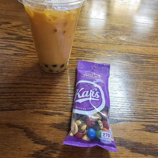 Snack and Thai tea