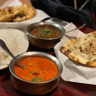 70. Plain Naan 71. Garlic Naan 28. Chicken Tikka + Eggplant Dish