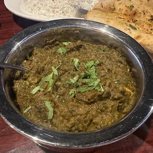 Palak Masala Saag (with tofu)