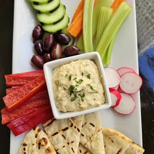 Hummus and Crudite Platter