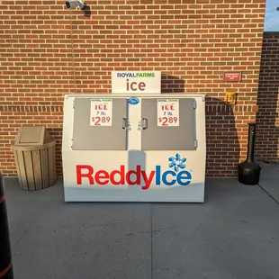 This is a view of their outdoor ice bin.  Photo taken August 27, 2023.