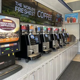 Amazing selection of coffee