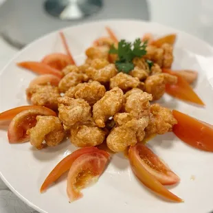 Salted egg yolk shrimp