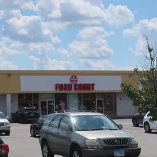 Strip mall storefront.