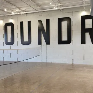 a volleyball court