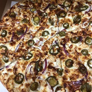 #16. Chipotle Chicken Pizza