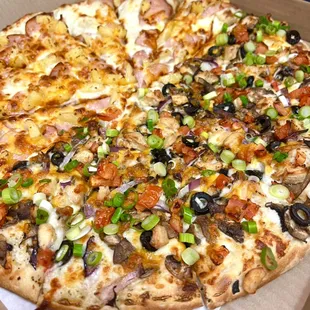 Half Hawaiian and half Garlic Chicken