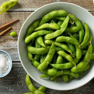 Edamame, a healthy choice.