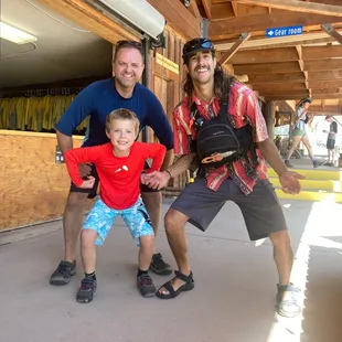 Me and my 7 year old with our guide Kyle.