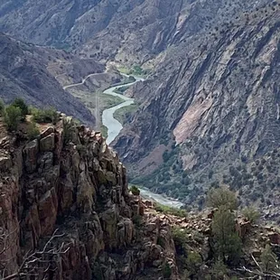 View of Arkansas river from above. Parents went for a hike while we went rafting.