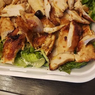 Chicken shawarma salad